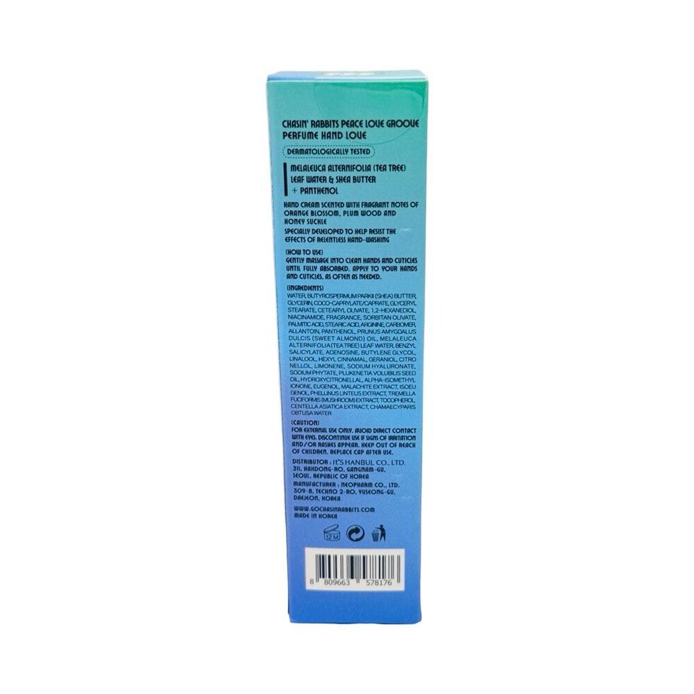 Pineapple Beauty Chasin Rabbits Peace Love Groove Hand Cream 1.69 fl oz / 50 ml - Picture 2 of 2